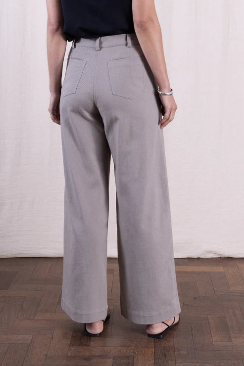 Agate Cotton Drill Wide Leg Jeans | Nomads CD1118AGT