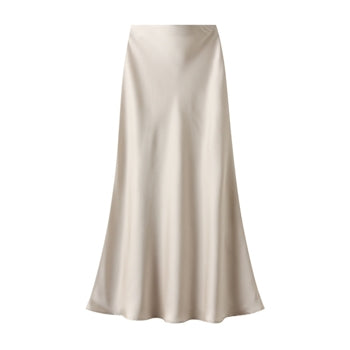 Satin Slip Skirt - Champagne