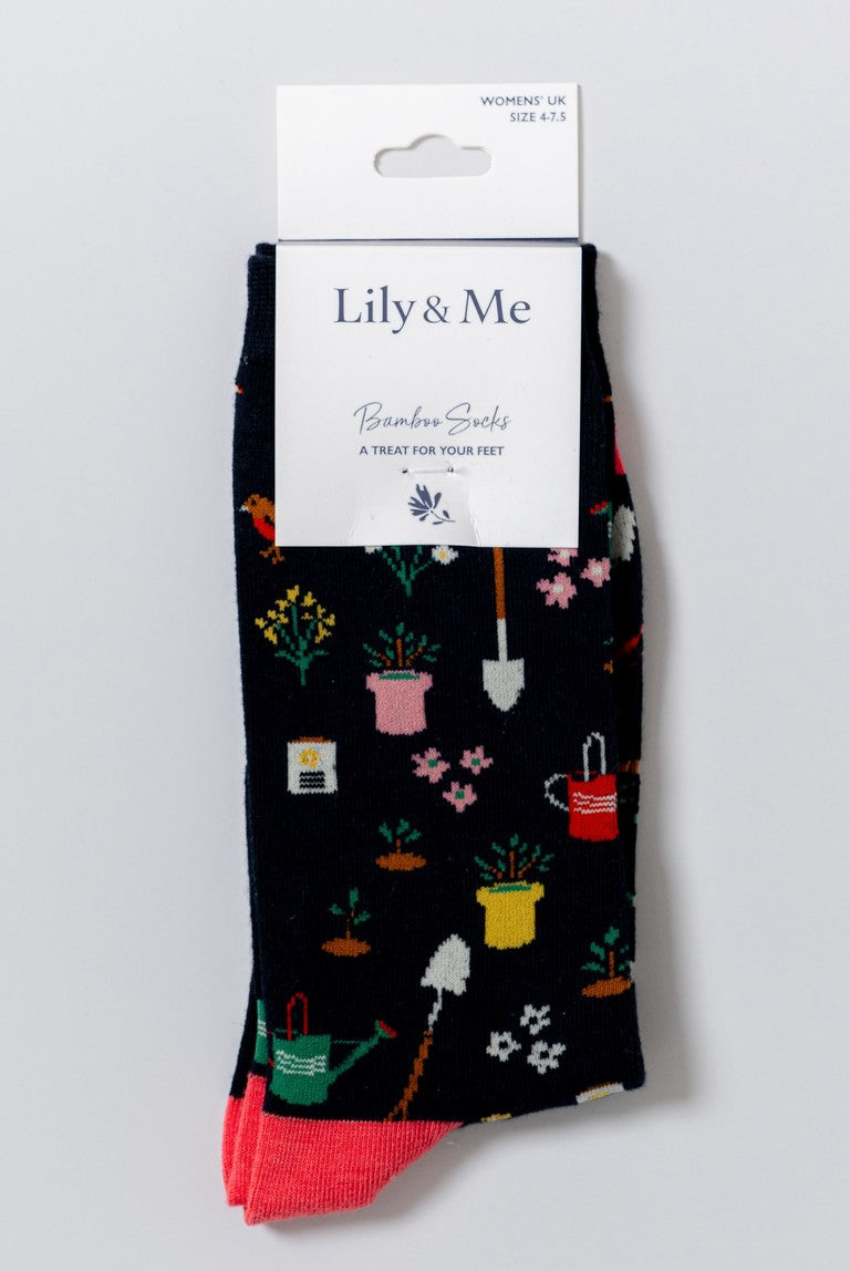 Spring Gardening Bamboo Socks