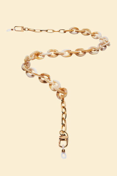 Sunglasses Chain Block Taupe from Powder Designs