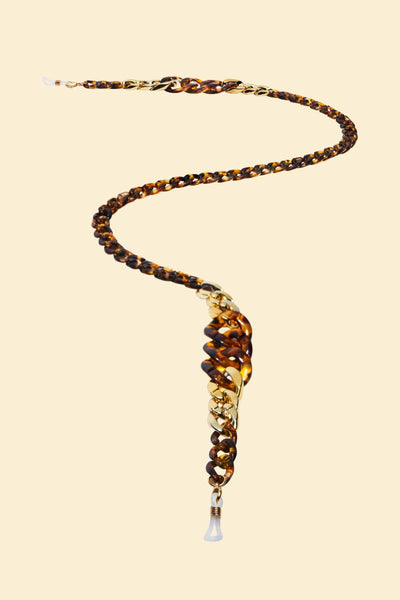 Sunglasses Chain Wave Tortoiseshell from Powder Designs