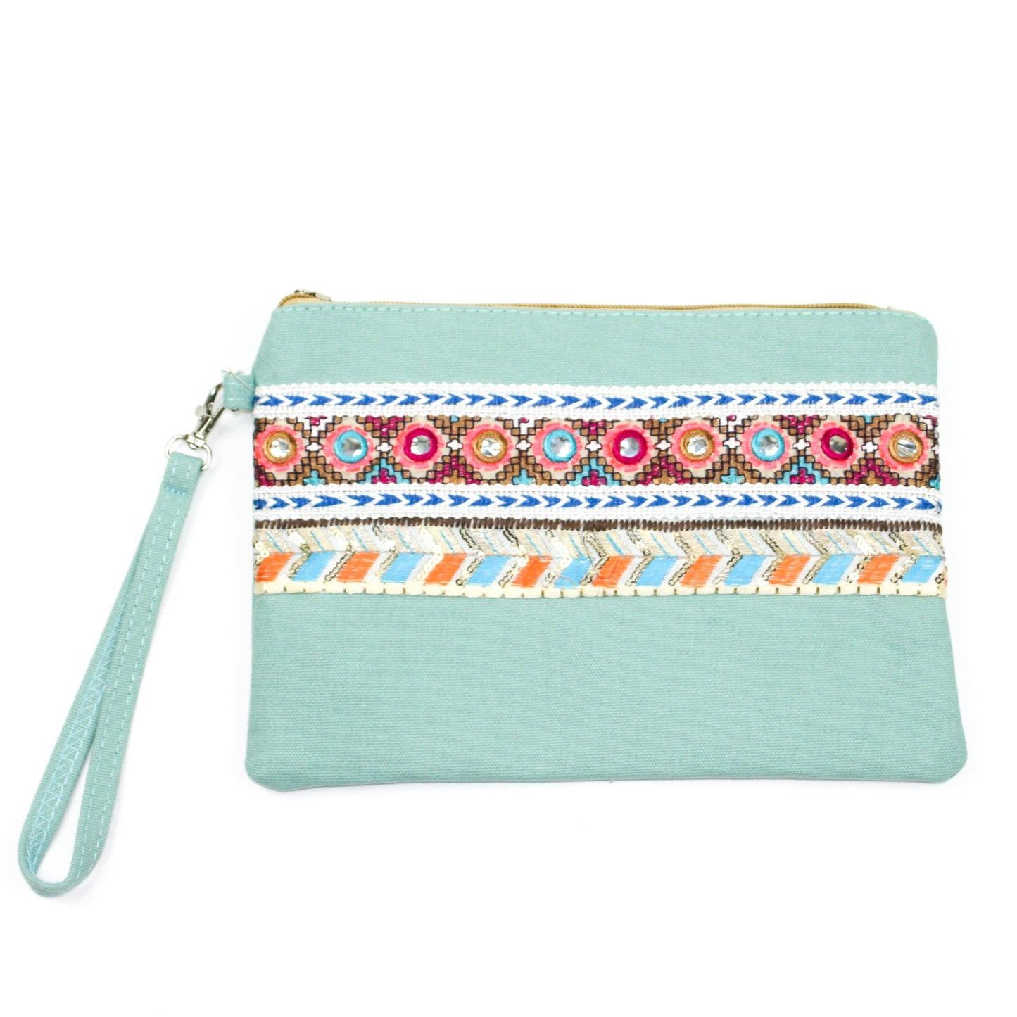 Blue Tamara Clutch Bag