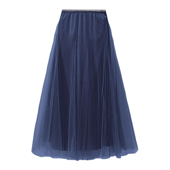 Tulle Layer Skirt - Navy