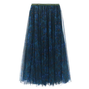 Tulle Layer Skirt - Peacock