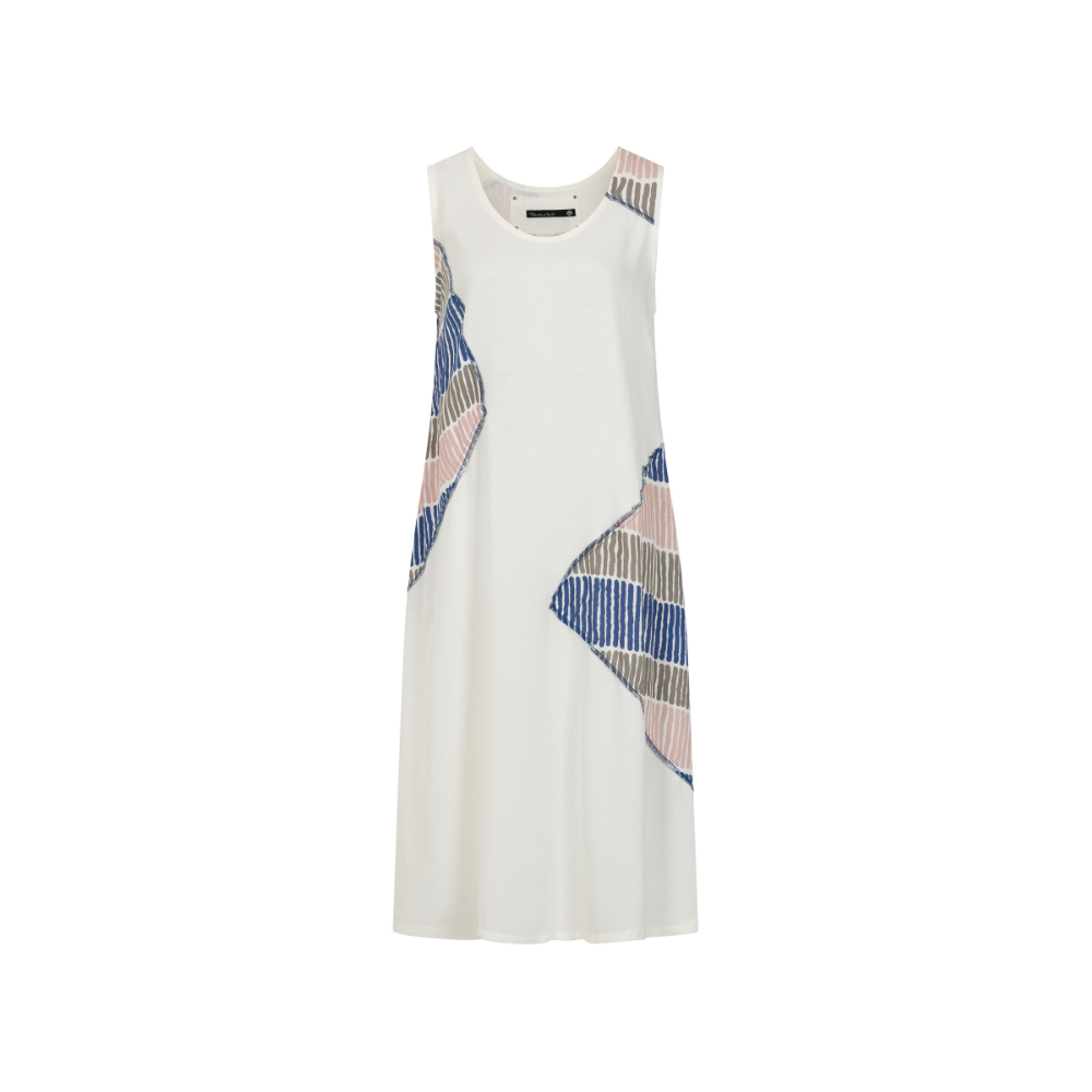 White/Print Sleeveless Dress - Lana from Tara Vao