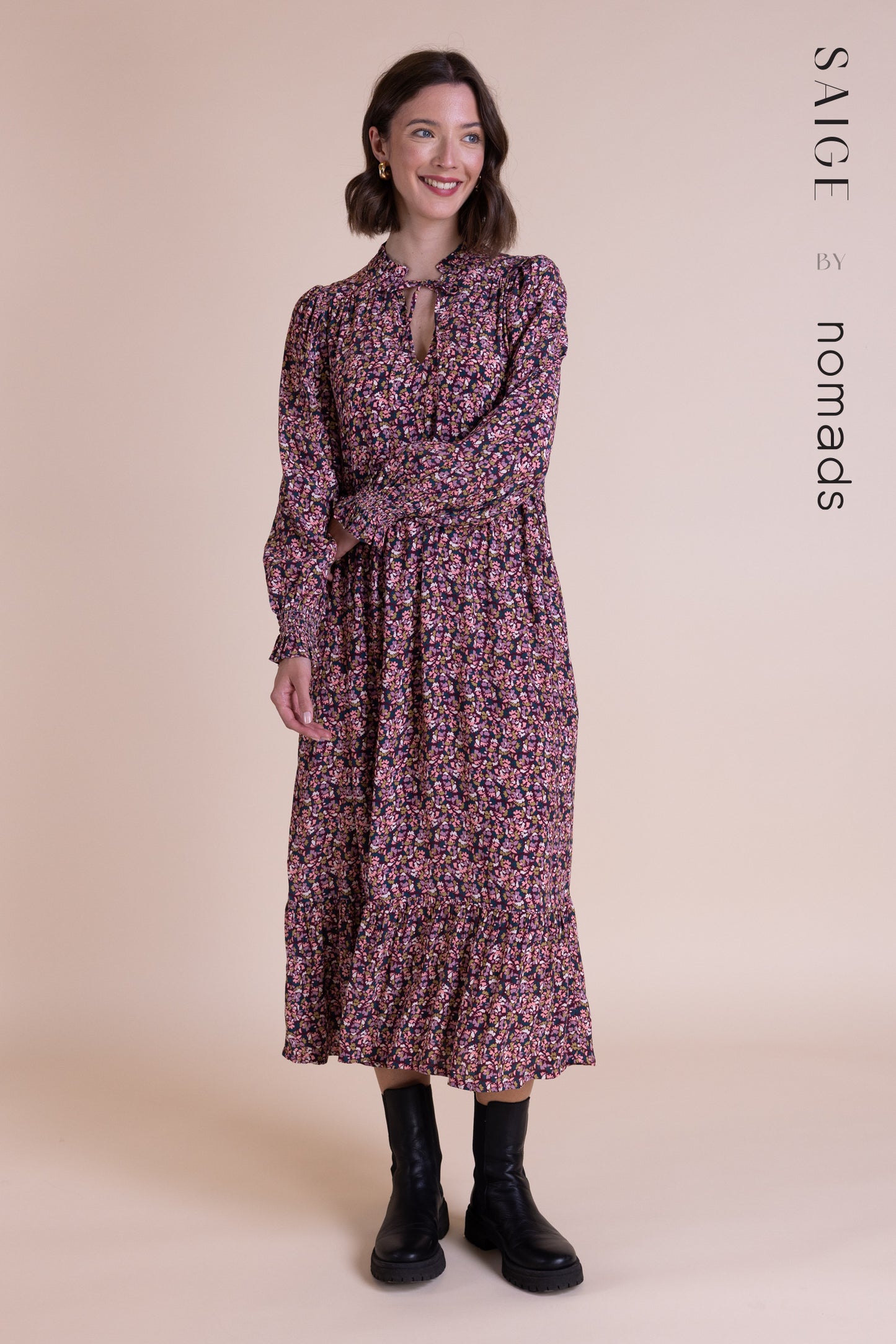 Multi Print Midi Dress | Sage by Nomads