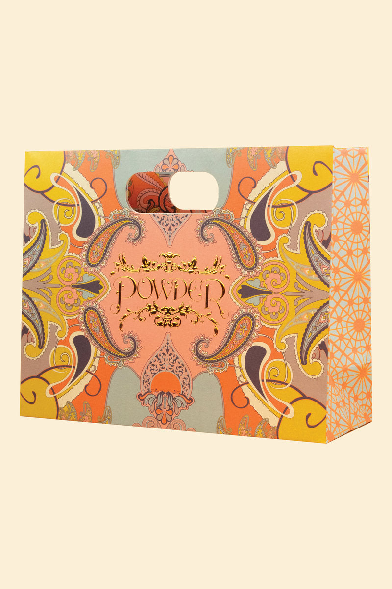 Crane at Sunrise Velvet Vanity Bag