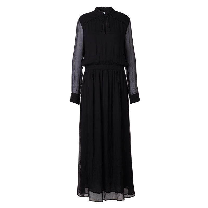Black "Violette" Maxi Dress from Second Female