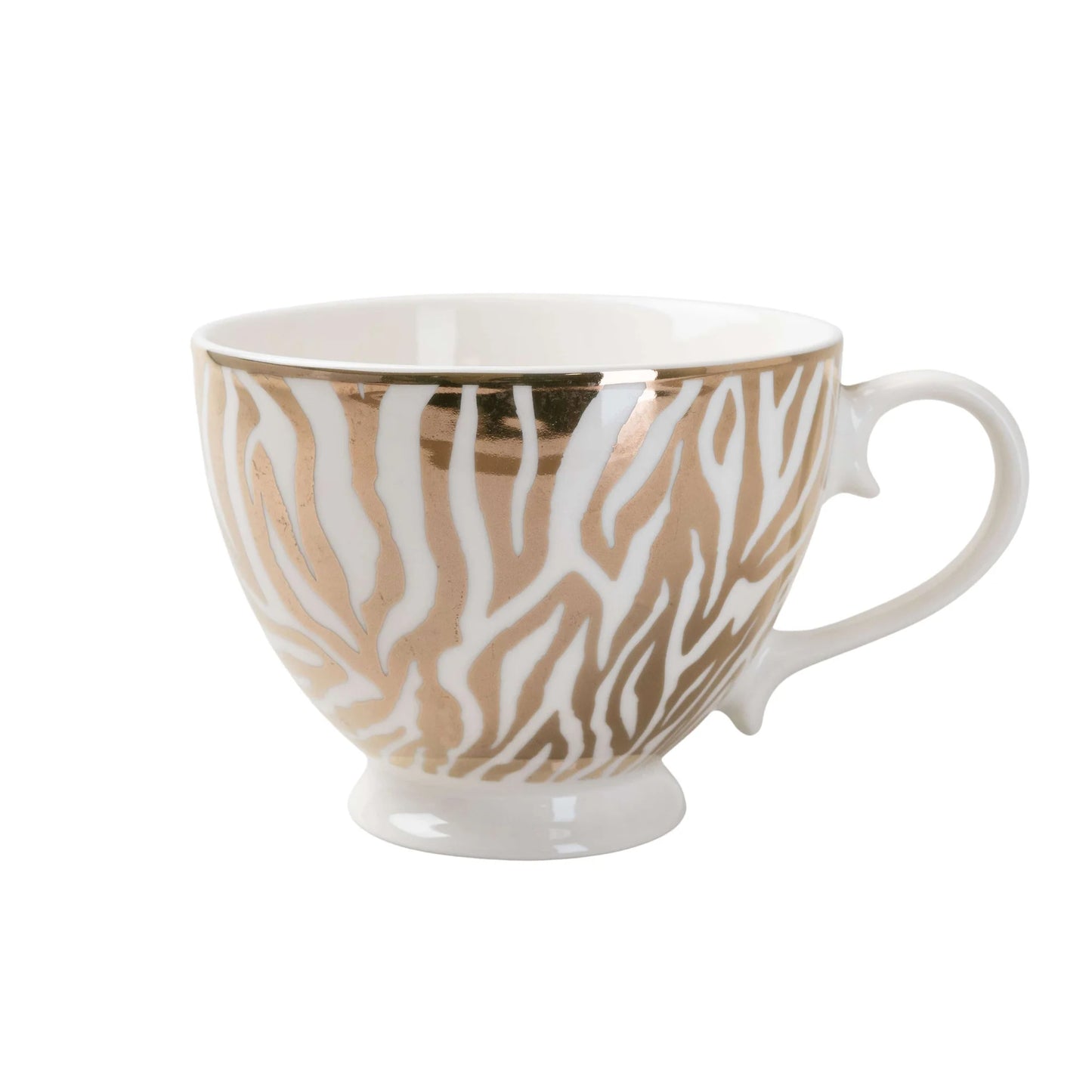 Gold Zebra Print Mug