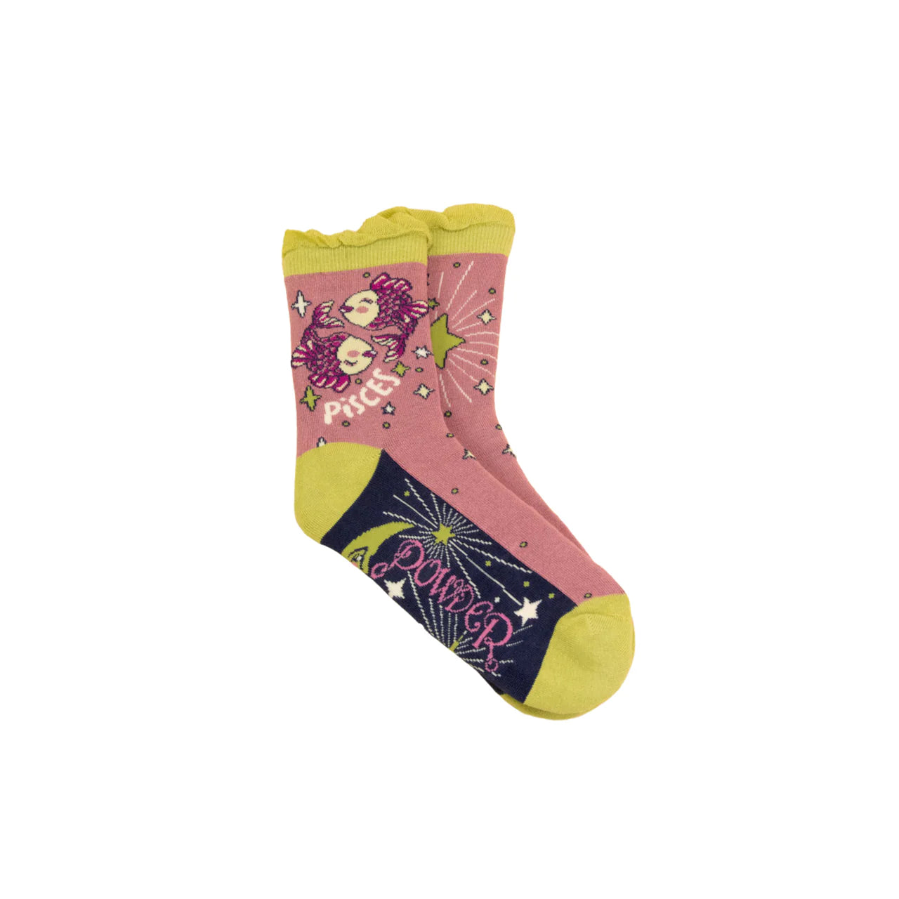 Pisces Zodiac Socks from Powder Designs