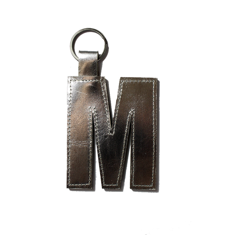Dark Horse Leather Alphabet Keyring