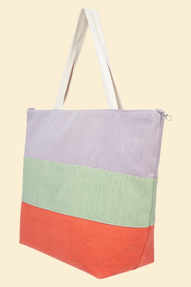 Boho Bag - Lilac, Sage & Tangerine