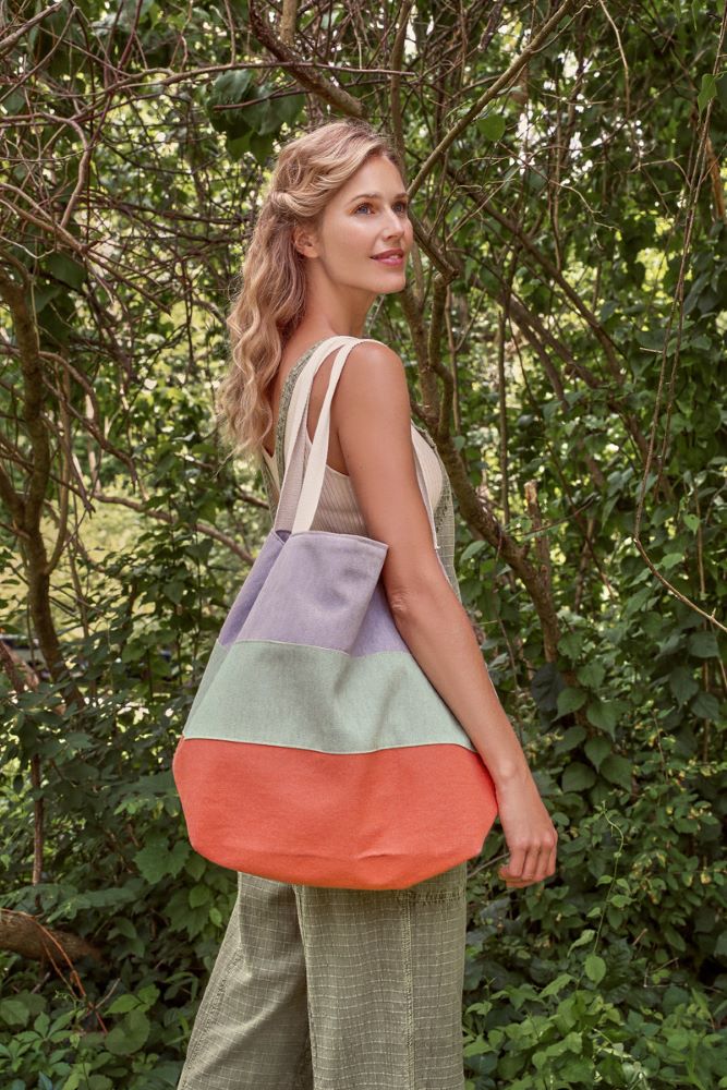 Boho Bag - Lilac, Sage & Tangerine