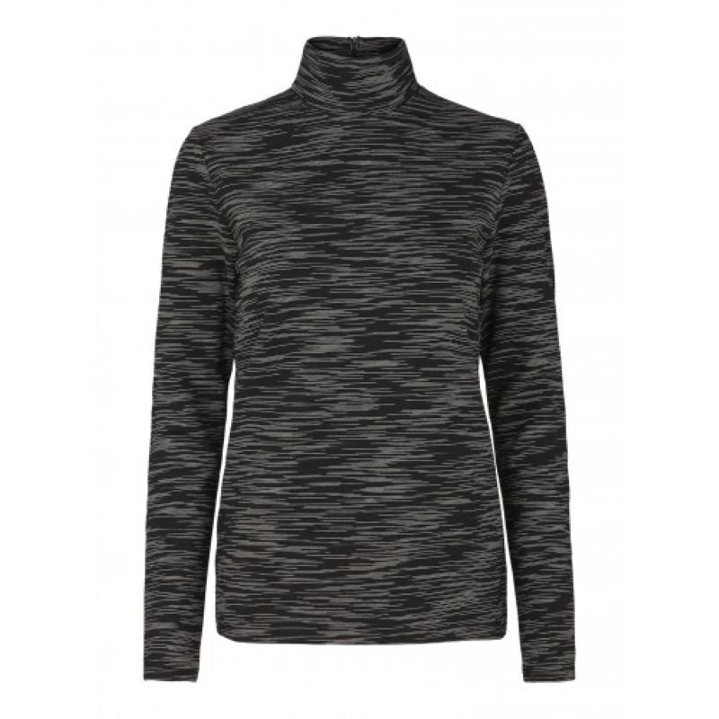 Black/Ecru Turtle Neck Jumper - Kati - Second Female