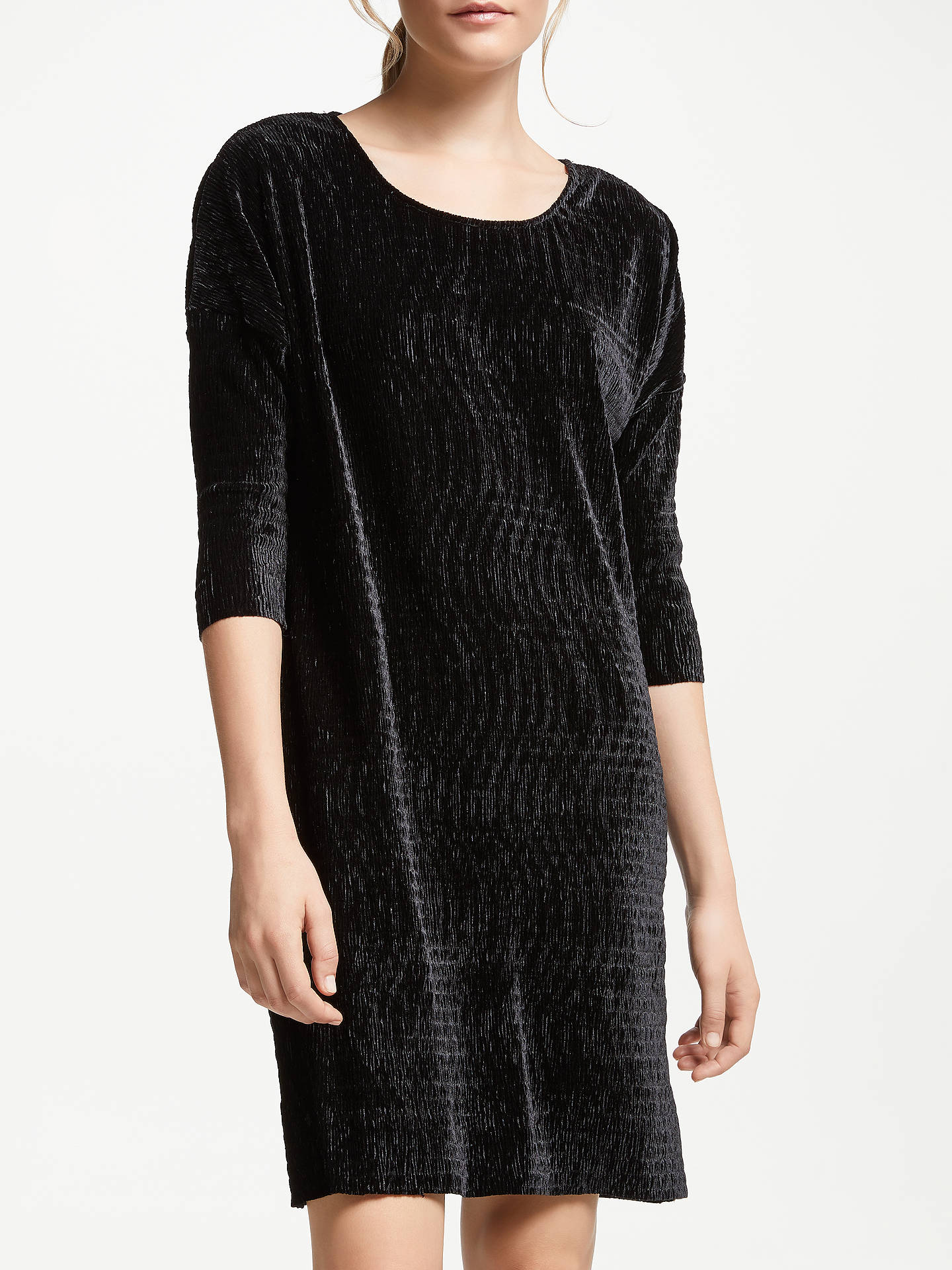 Black Relaxed Fit Irene Caviar Dress from Numph