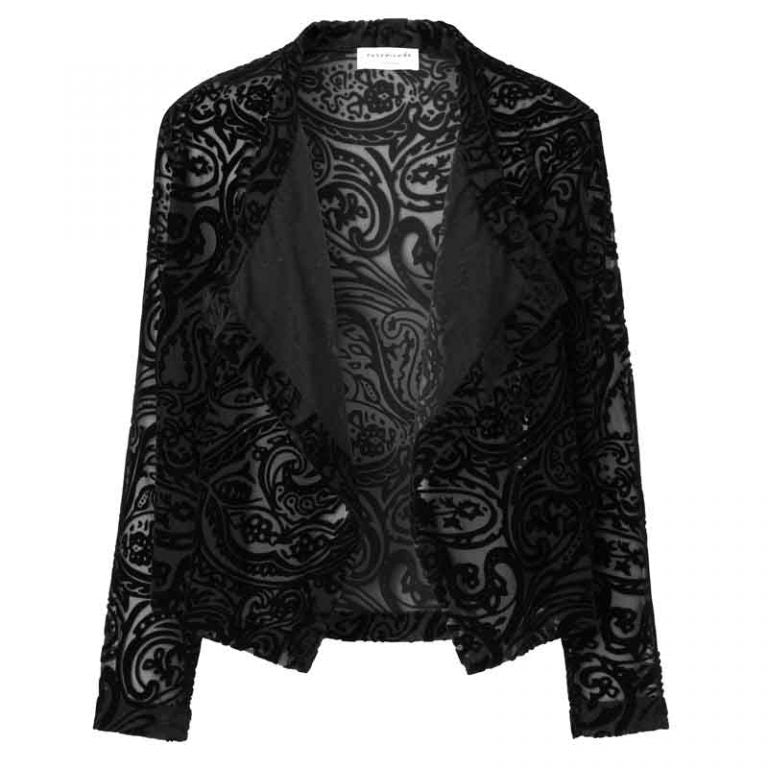 Rosemunde 6638 Burnout Cardigan Black