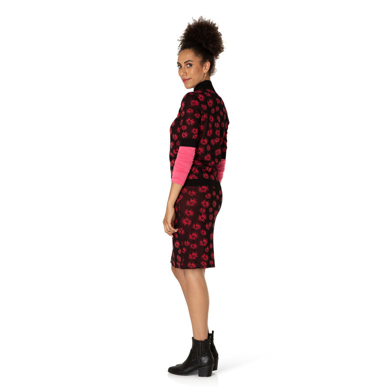 Yest Red/Black Printed Skirt 32599