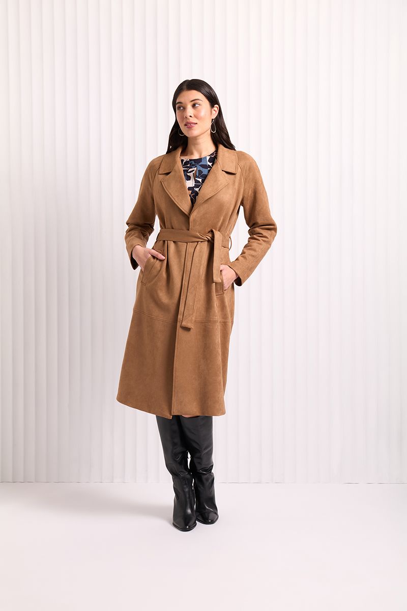 Faux - Sure Suede Biscuit Trench | Foil FO8060-BIS