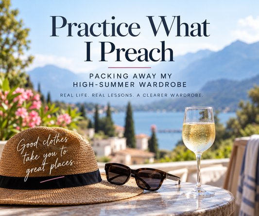 Practice What I Preach: Packing Away My High Summer Wardrobe