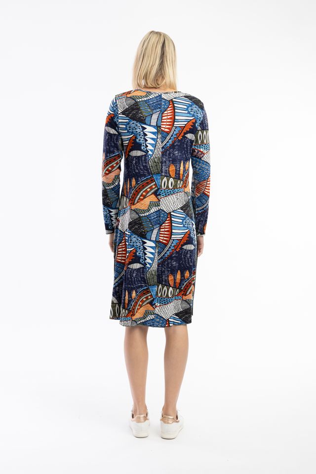 Bohemian Rhapsody Patch Dress | Orientique 20075