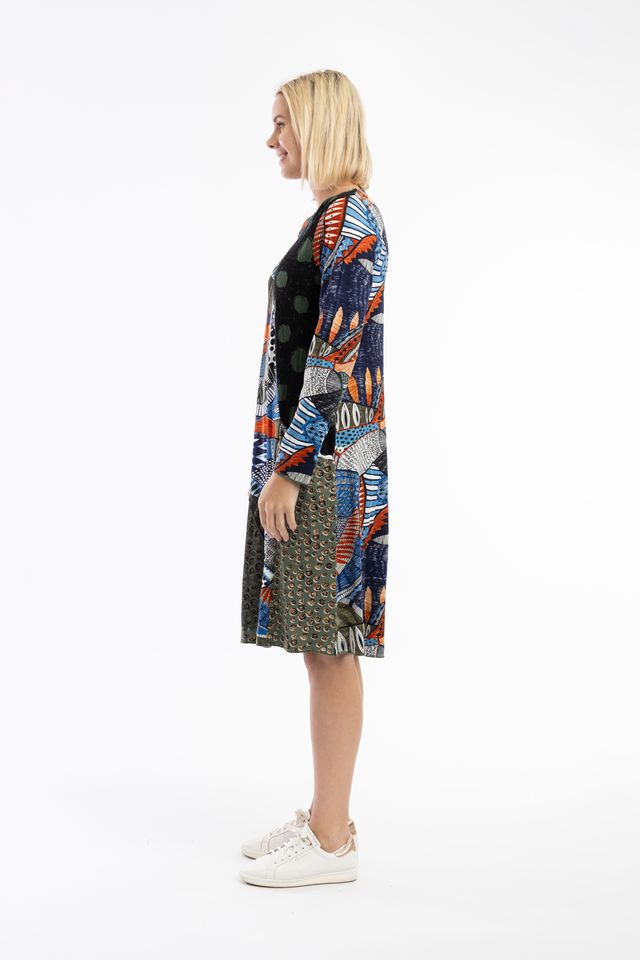 Bohemian Rhapsody Patch Dress | Orientique 20075