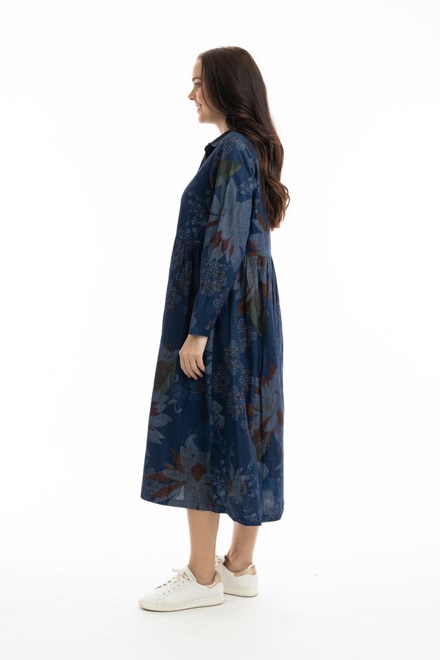 Dancing Queen Shirt Dress | Orientique 20097