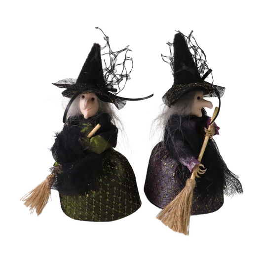 20cm Halloween Standing Witch in 2 colours | Giftware Trading