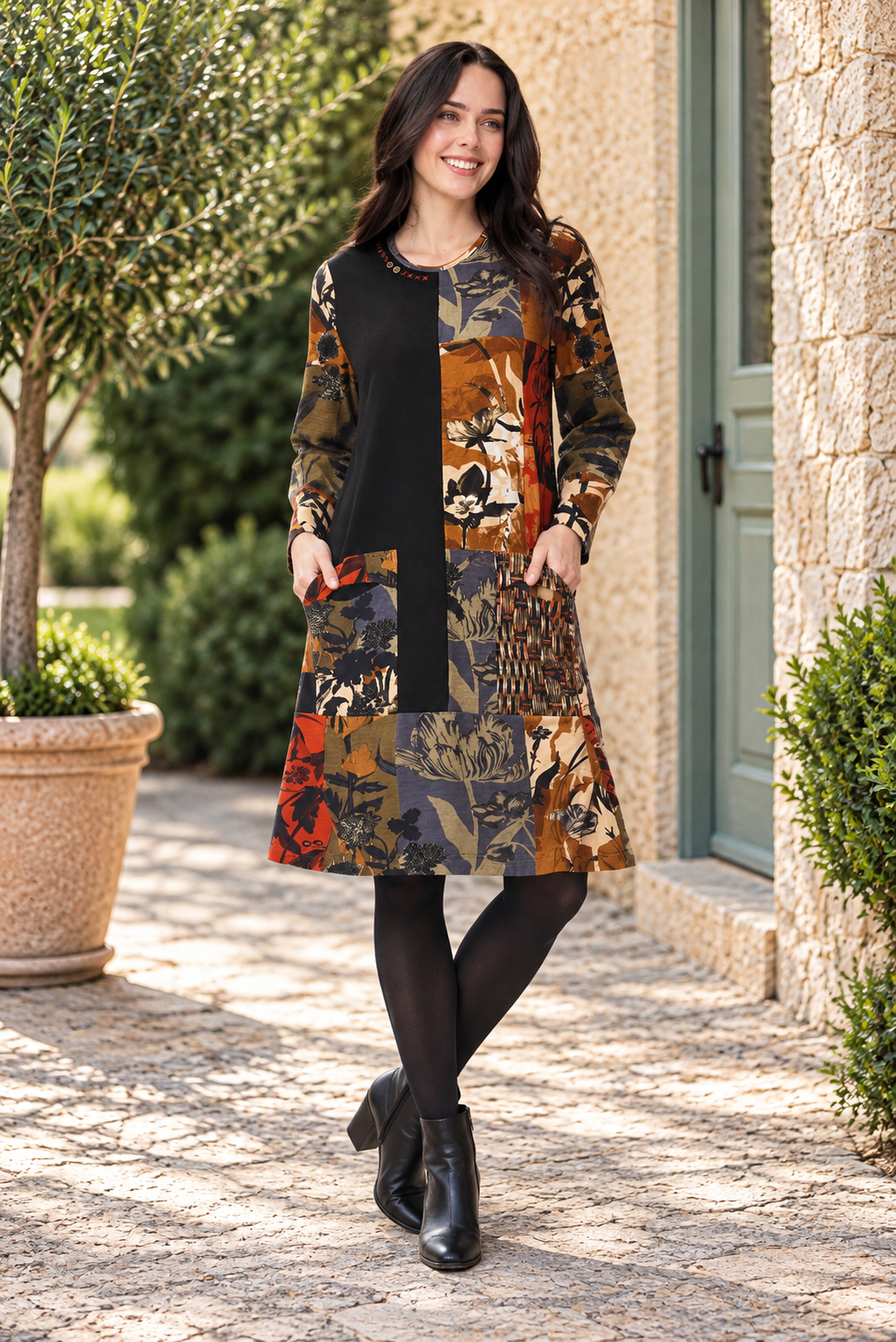 Dagomba Patchwork Dress - 31044 | Orientique