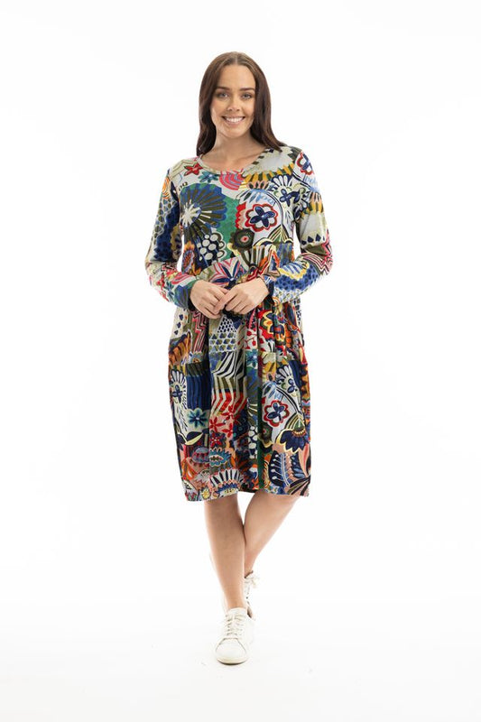 Hotel California Bubble Panel Dress | Orientique 61706