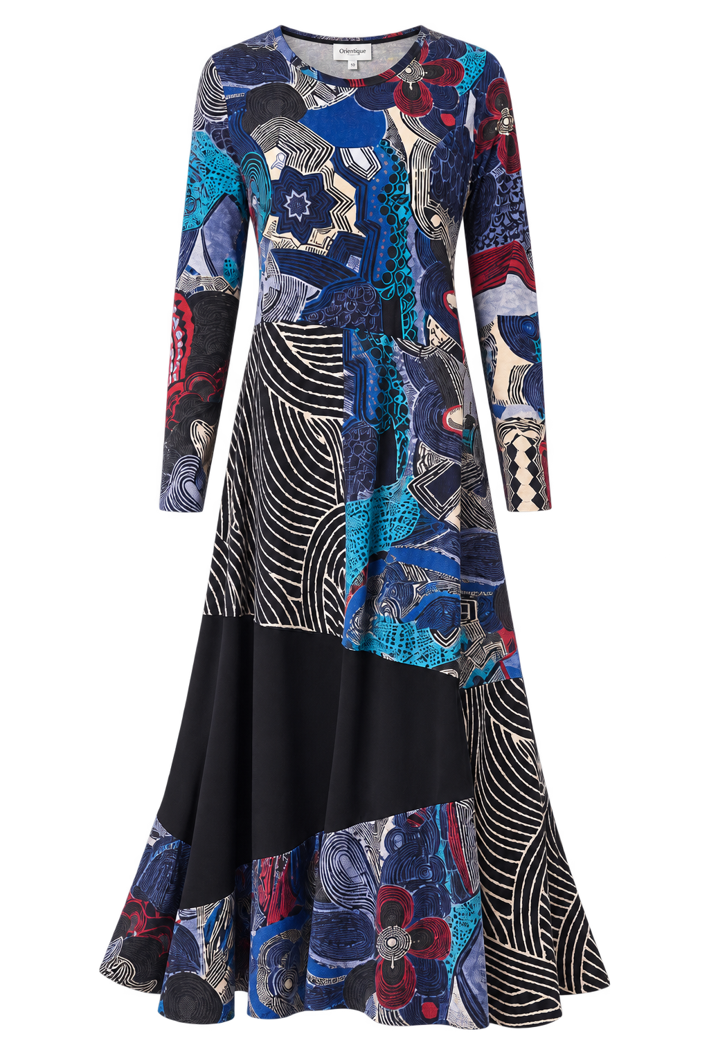 Benin Patch Maxi Dress  - 61779 | Orientique