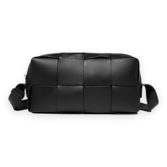 8 Cube Woven Crossbody Bag in Black | Last True Angel