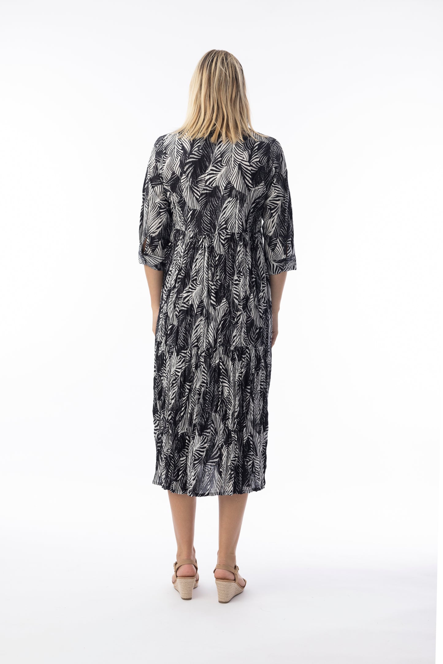 Arashi Collared Dress | Orientique 71593