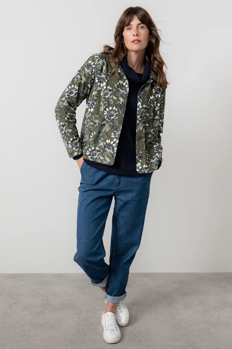 Moss Harvest Print Ash Jacket | Lily & Me LM25576