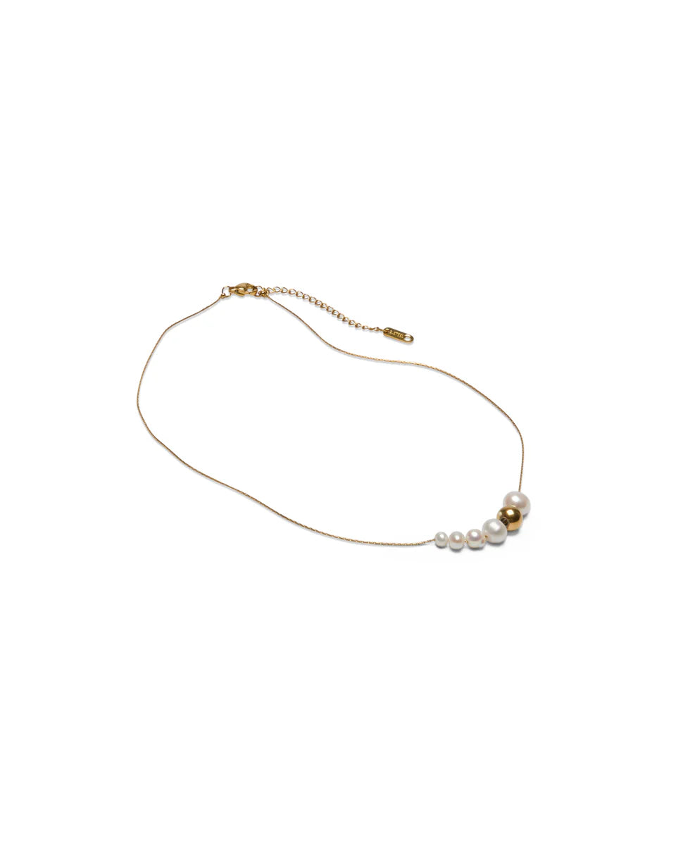 Ashford Multi Ball Necklace | Gold | Chalk