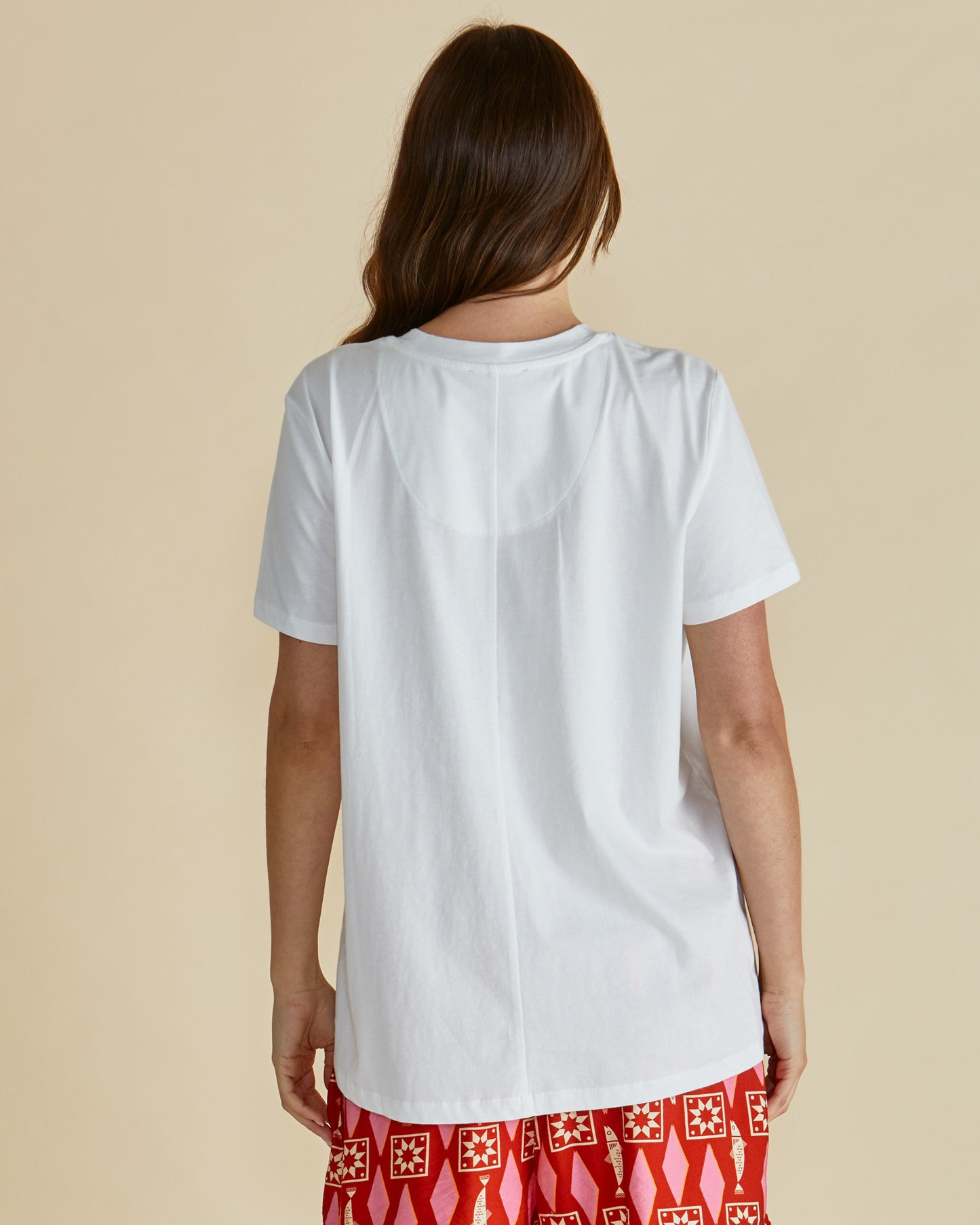 Crew Neck Sardinia Print Crew T.Shirt - Ellia | Betty Basics Style 1092SAR