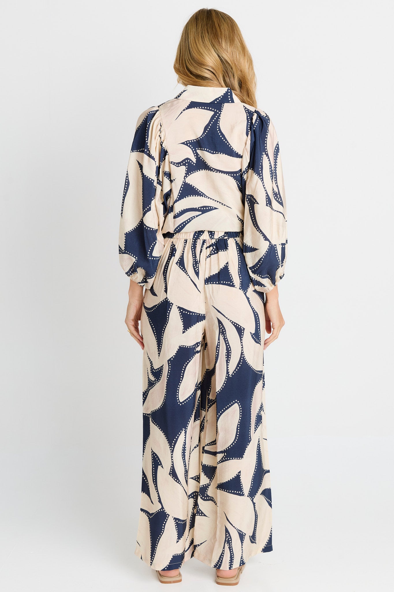 Navy Floral Print Nova Shirt | Betty Basics