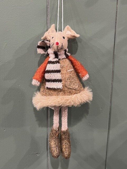 Brown/Orange Hanging Mouse | Satchville