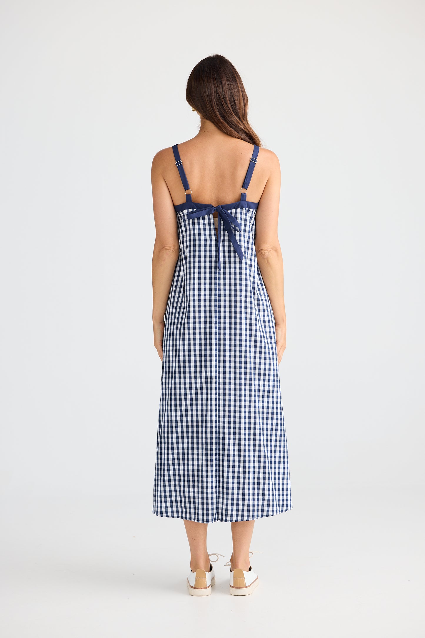 Navy & White Gingham Erica Dress | Brave & True BT25380