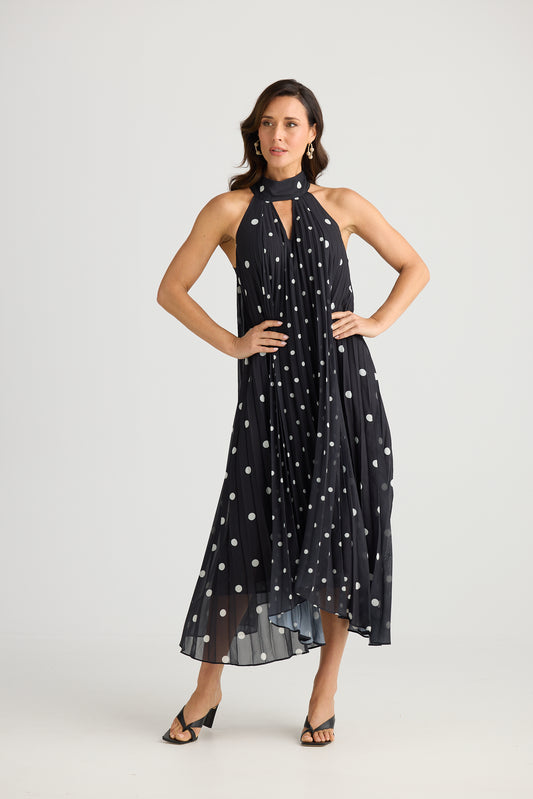 Black & White Spot Inca Dress | Brave & True BT25385