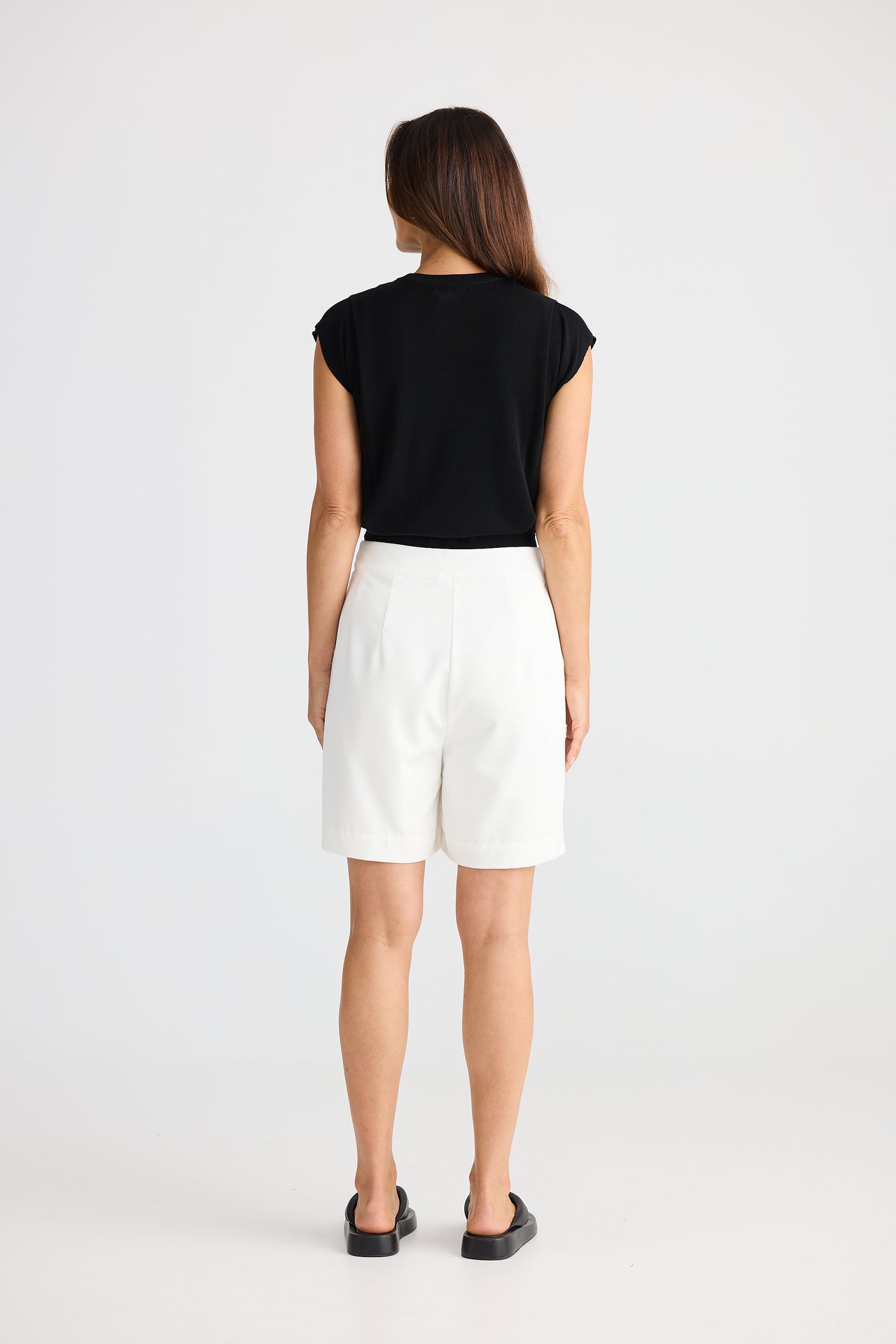 White Origami Shorts | Brave & True BT25445