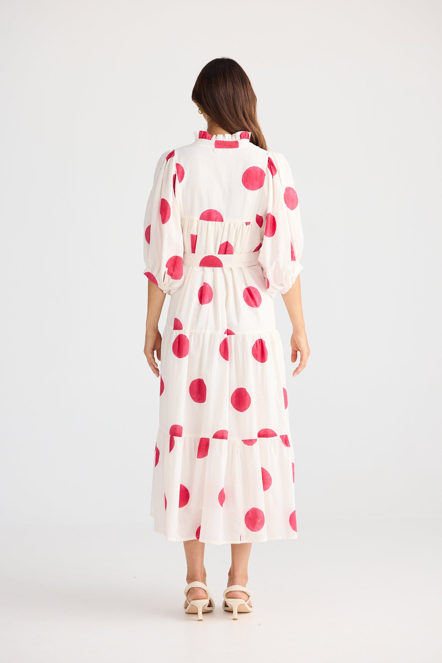 Red Spot Dottie Midi Dress | Brave & True BT25473