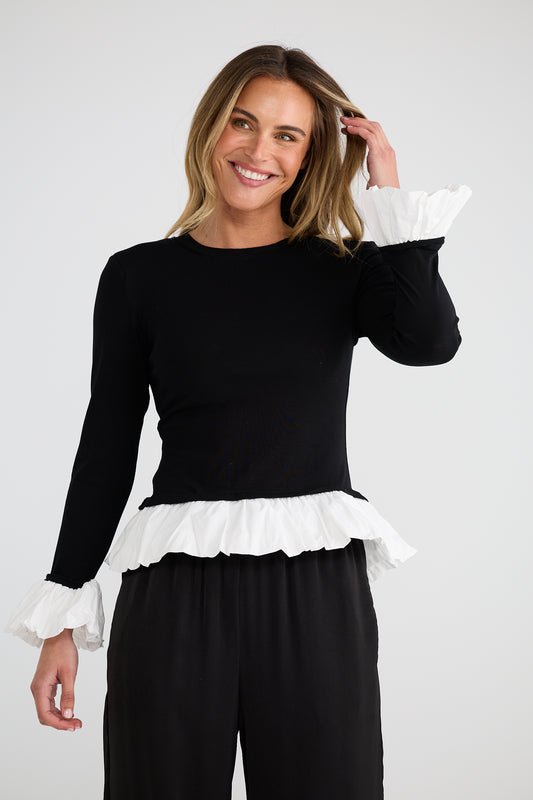 Black / White Wilde Top | Brave & True BT26039