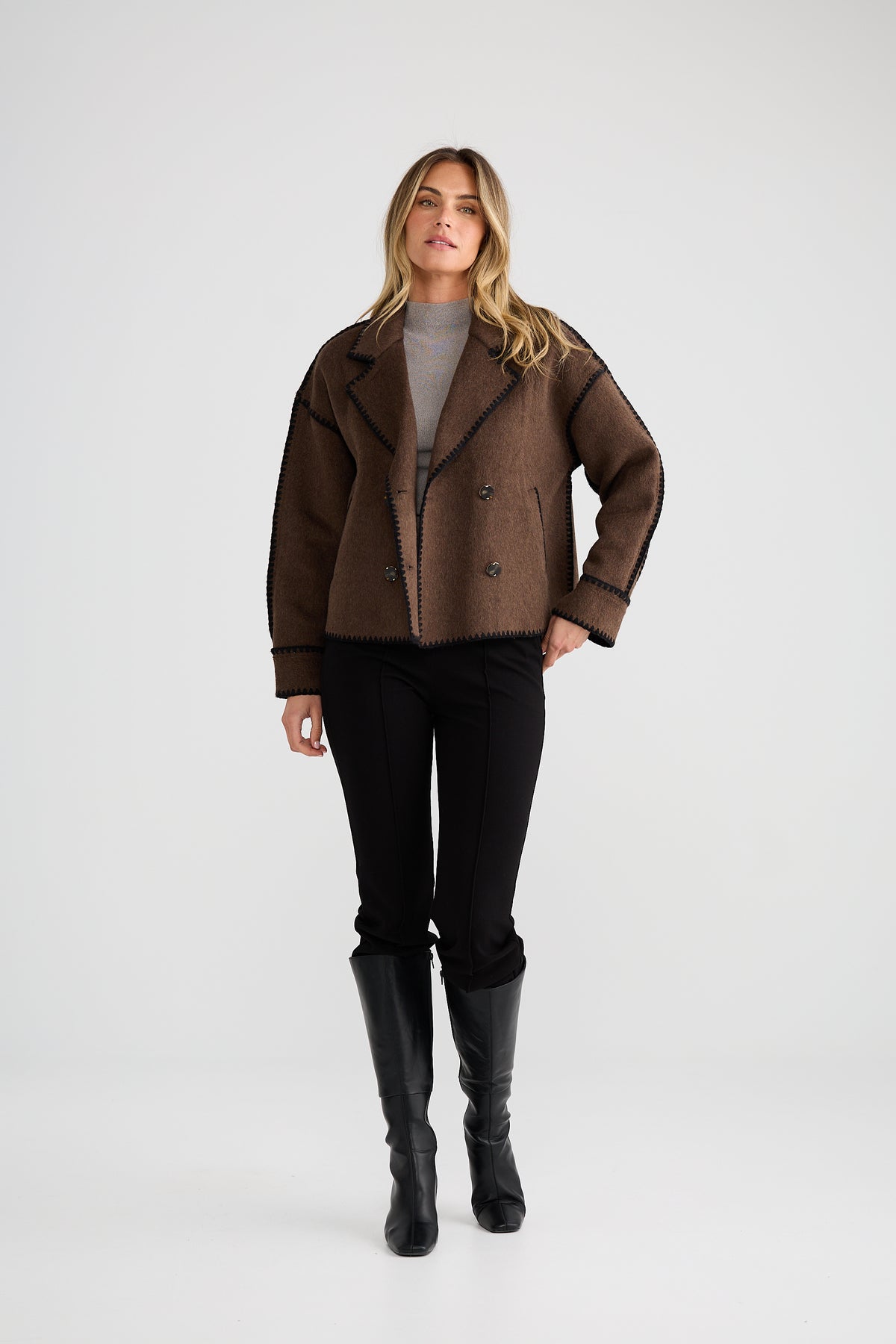 Chocolate Briony Jacket | Brave & True BT26191