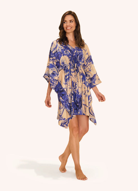China Blue Beach Cover Up
