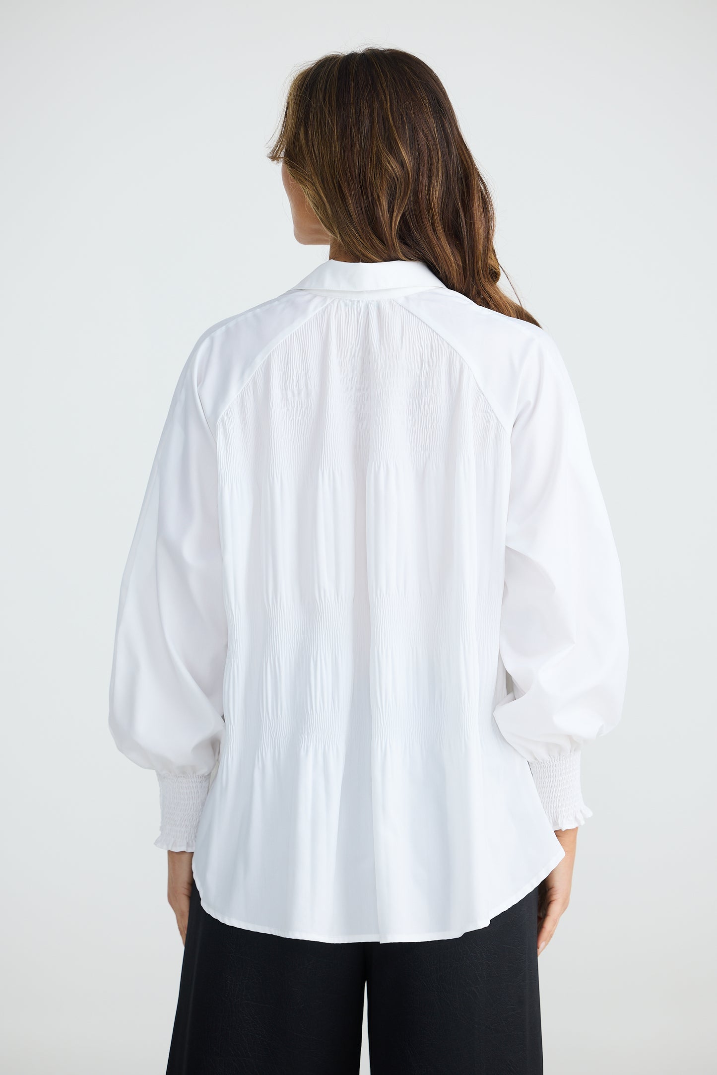 White Long Sleeve Birdie Shirt | Brave & True
