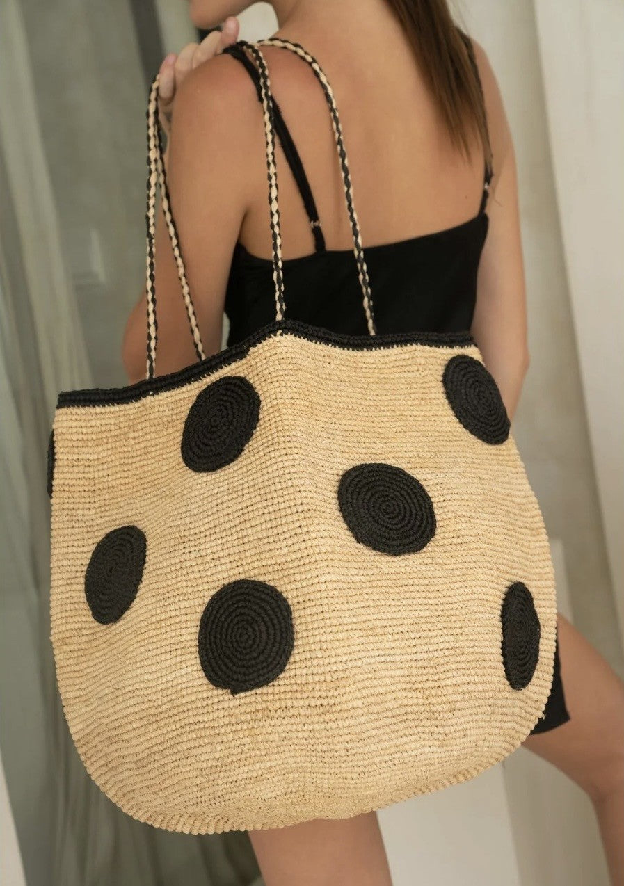 Biscotty Tote Bucket Bag - Black | Zanatany Concepts