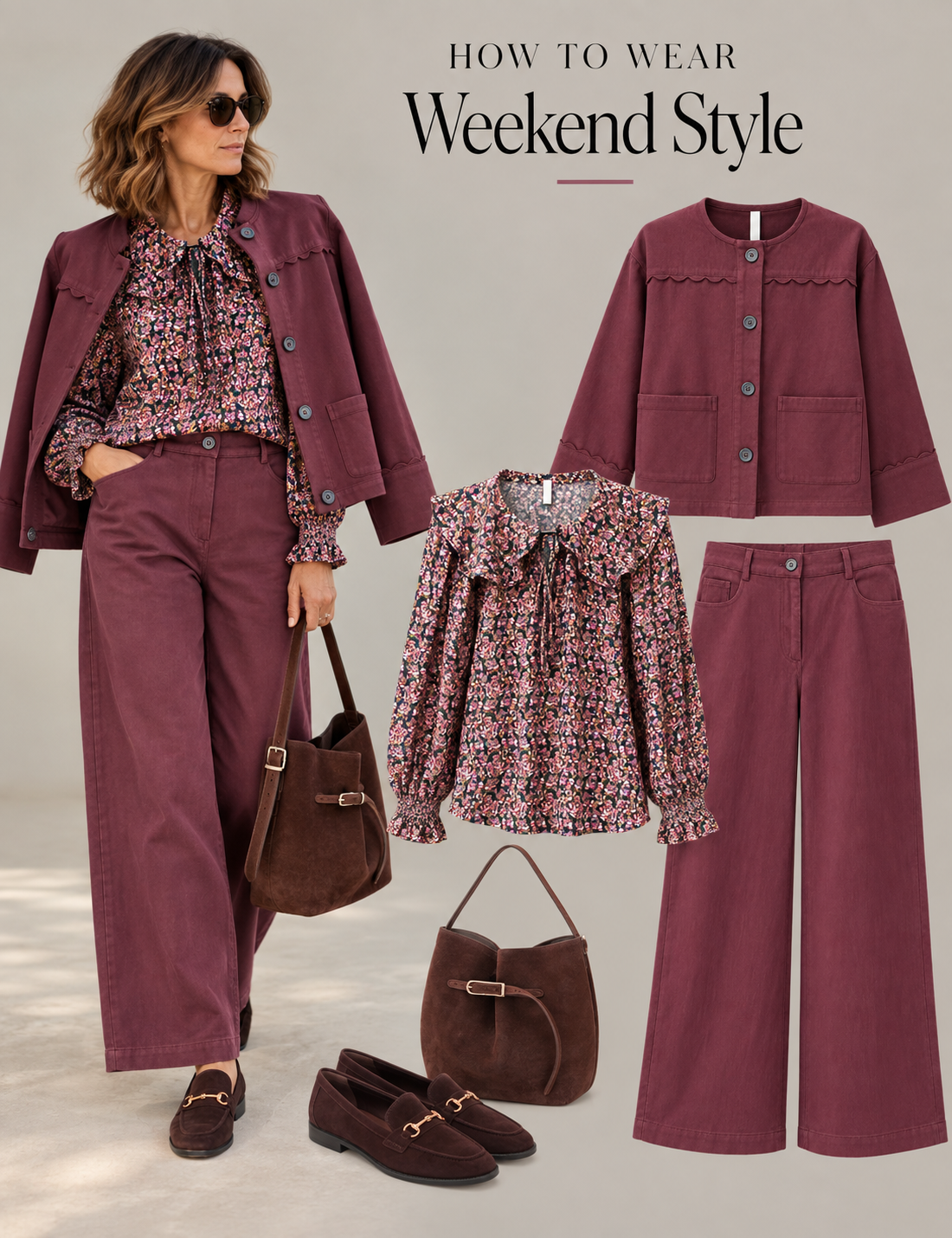 The Weekend Style Bundle - Jacket, Trousers & Blouse | Saige by Nomads