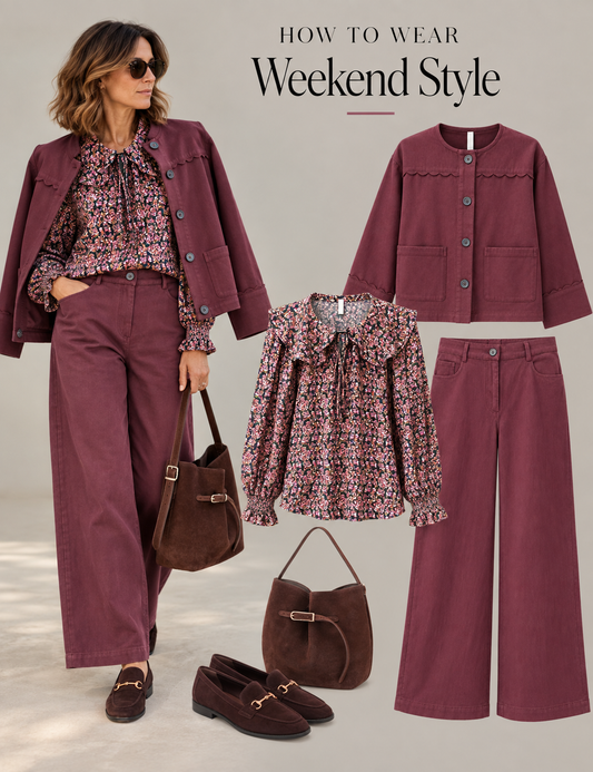 The Weekend Style Bundle - Jacket, Trousers & Blouse | Saige by Nomads