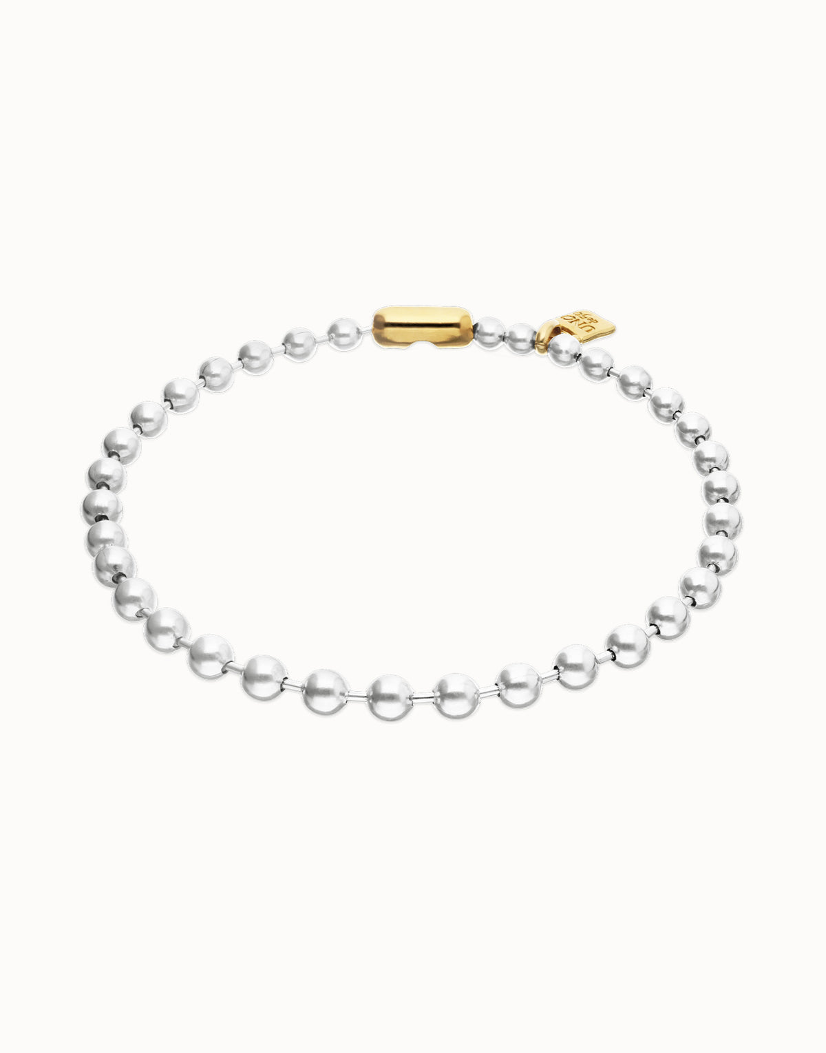 UNOde50 Copito Bead Necklace – Silver & Gold | COL1390
