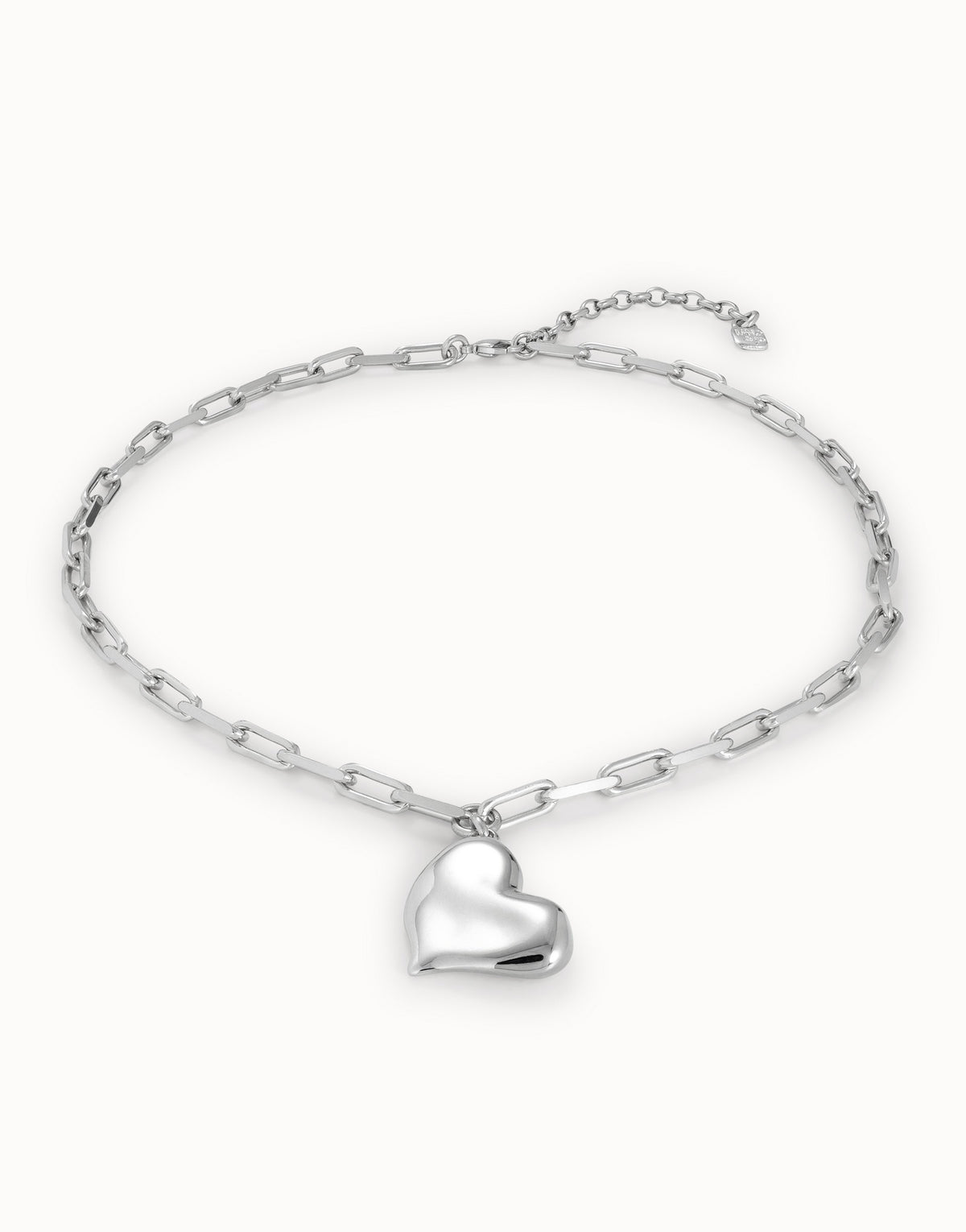 UNOde50 Link Chain Necklace with Heart – COL1669